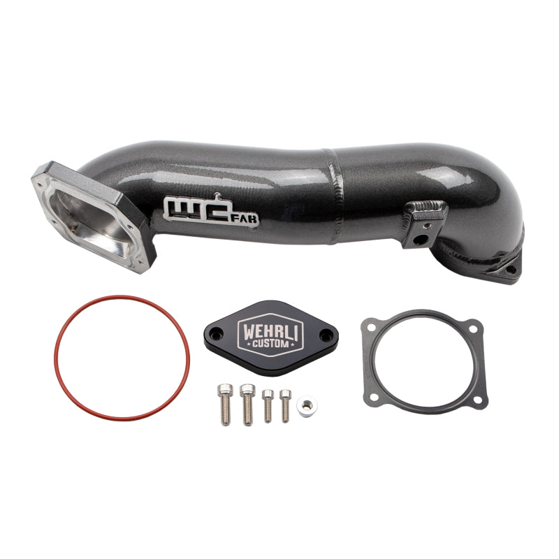 Wehrli 11-16 LML Duramax Passenger Side Upper Crossover Intercooler Pipe Kit