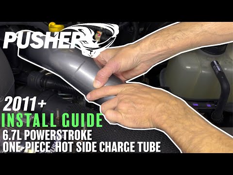 Pusher HD 3" Hot Side Charge Tube for 2023+ Ford F250/350 6.7L Powerstroke