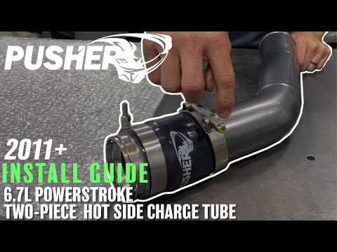 Pusher HD 3" Hot Side Charge Tube for 2023+ Ford F250/350 6.7L Powerstroke