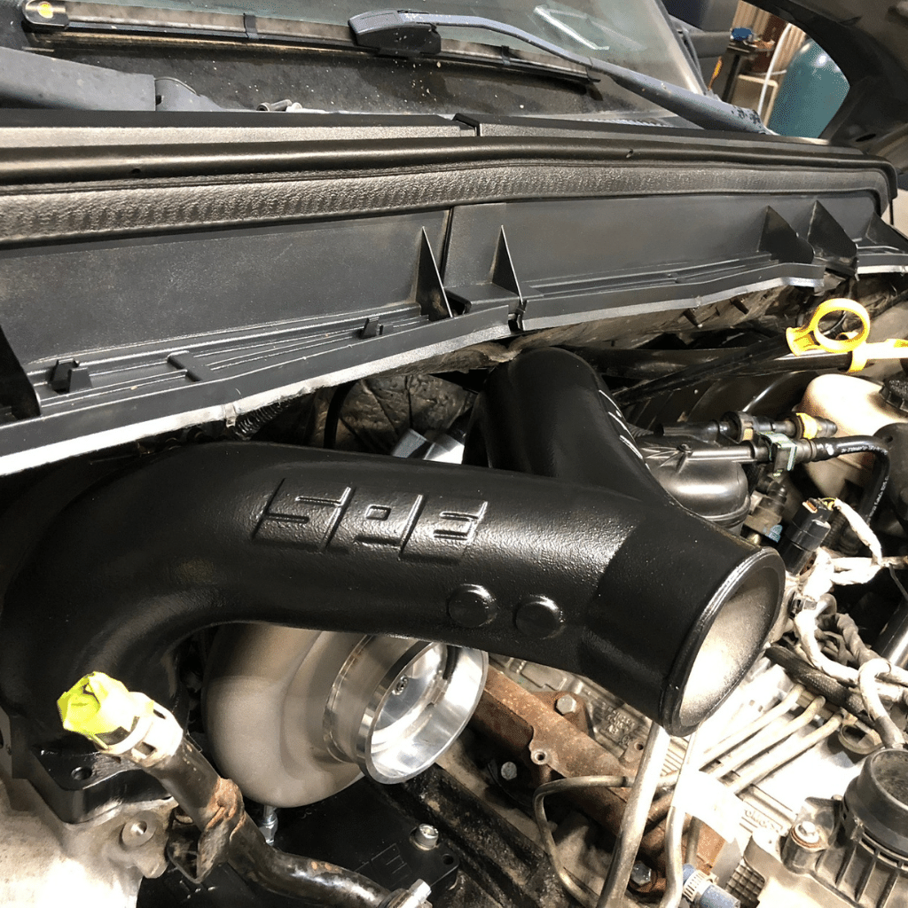 SPE Motorsport 2011–2026 6.7L Powerstroke Intake Piping Kit – Custom Powder Coated