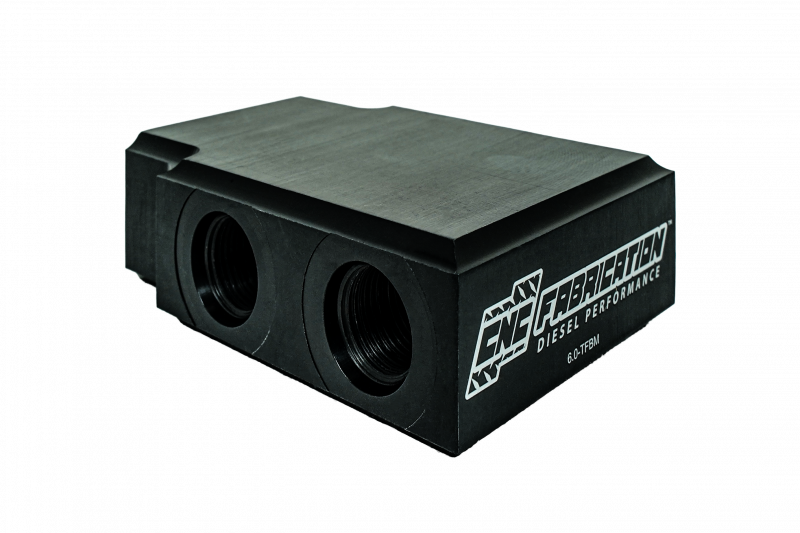 03-04 6.0L CNC Fabrication In-line Transmission Filter By-pass Manifold