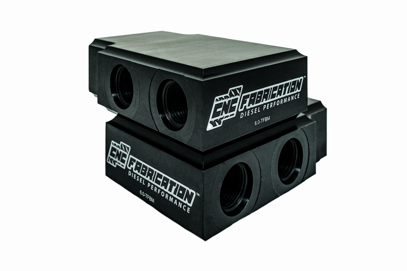 03-04 6.0L CNC Fabrication In-line Transmission Filter By-pass Manifold