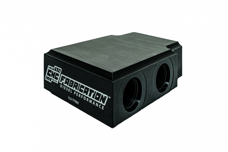 03-04 6.0L CNC Fabrication In-line Transmission Filter By-pass Manifold