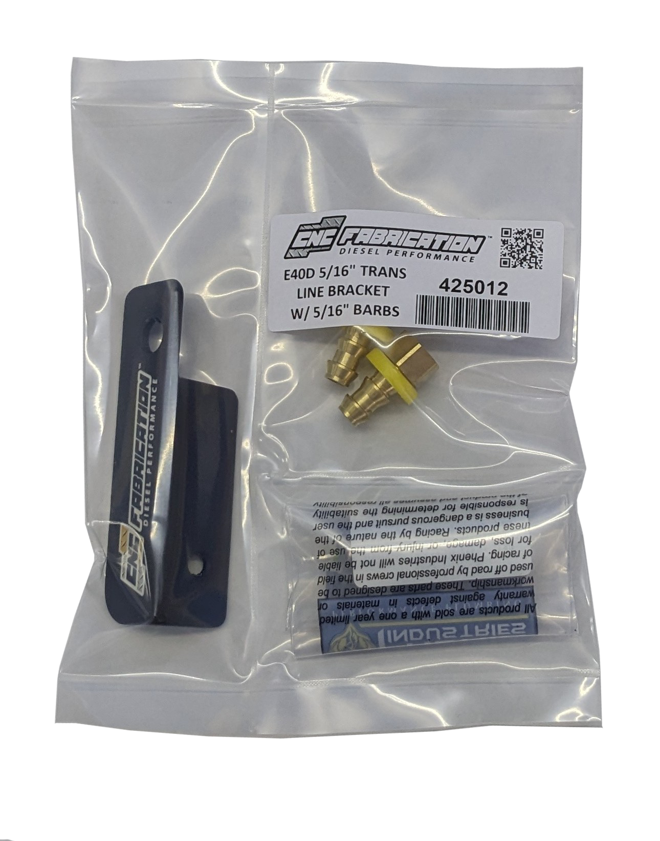 94.5-97 7.3L CNC Fab E4OD Transmission Cooler Stainless Line Kit - 425005