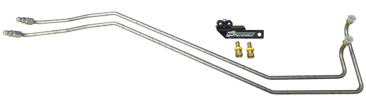 98.5-03 7.3L CNC Fab ZF6 Transmission Cooler Line Kit w/ 3/8" Barbs - 425008