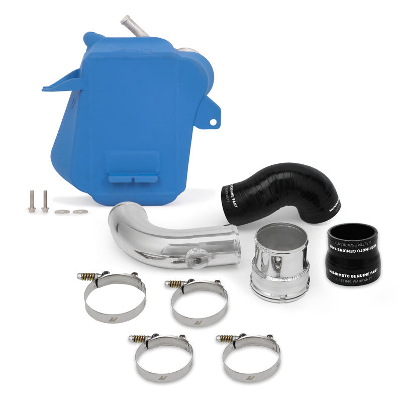 Mishimoto 2017-2019 Ford 6.7L Powerstroke Air-To-Water Intercooler - Micro-Wrinkle Blue