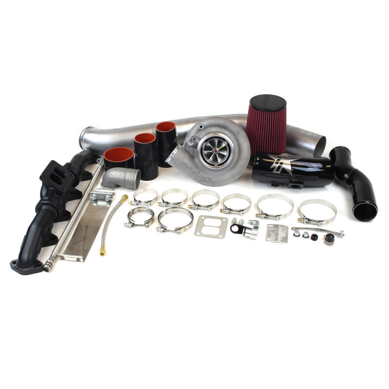 Dodge S300 SX-E 64/74 Single Turbo Kit For 10-12 6.7L Cummins .91 AR Industrial Injection