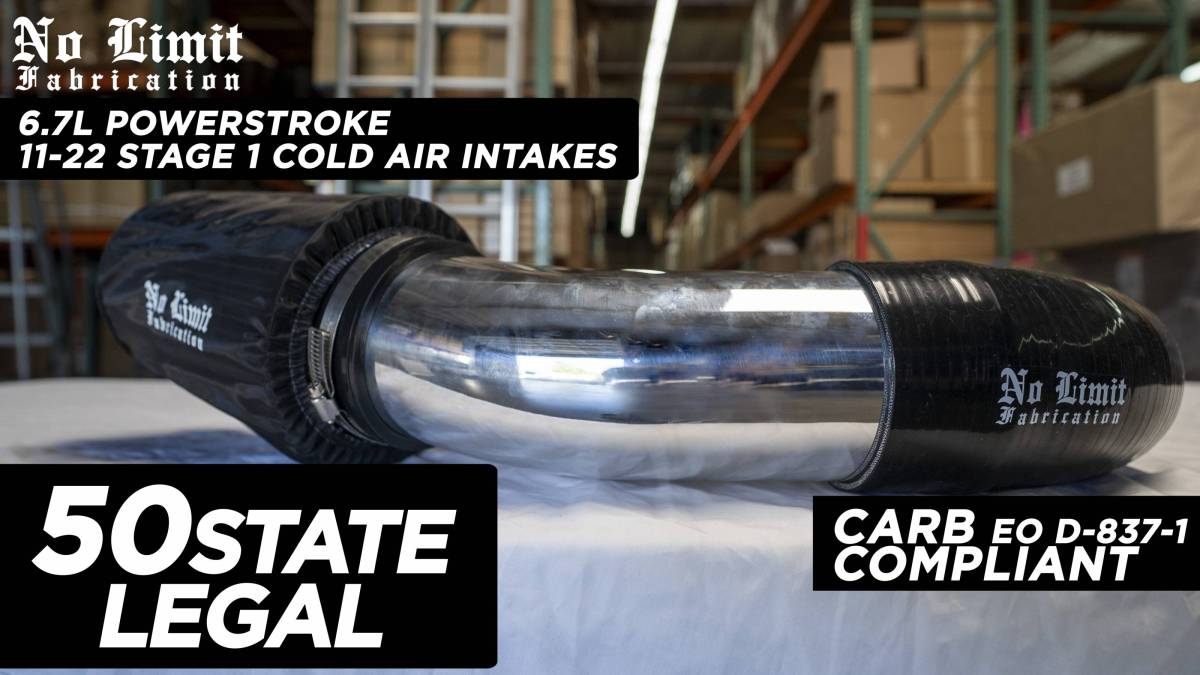 No Limit Fabrication 6.7 Powerstroke 17-19 Cold Air Intake Stage 1