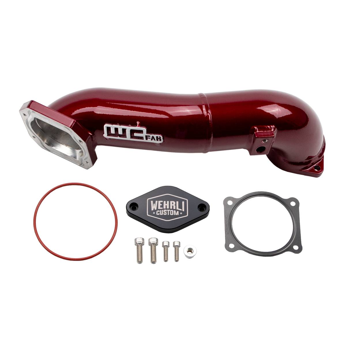 Wehrli 11-16 LML Duramax Passenger Side Upper Crossover Intercooler Pipe Kit