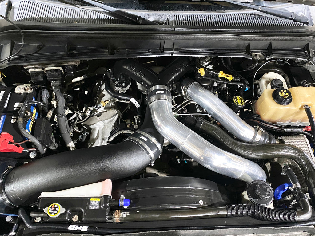SPE Motorsport 2011–2026 6.7L Powerstroke Intake Piping Kit – Custom Powder Coated