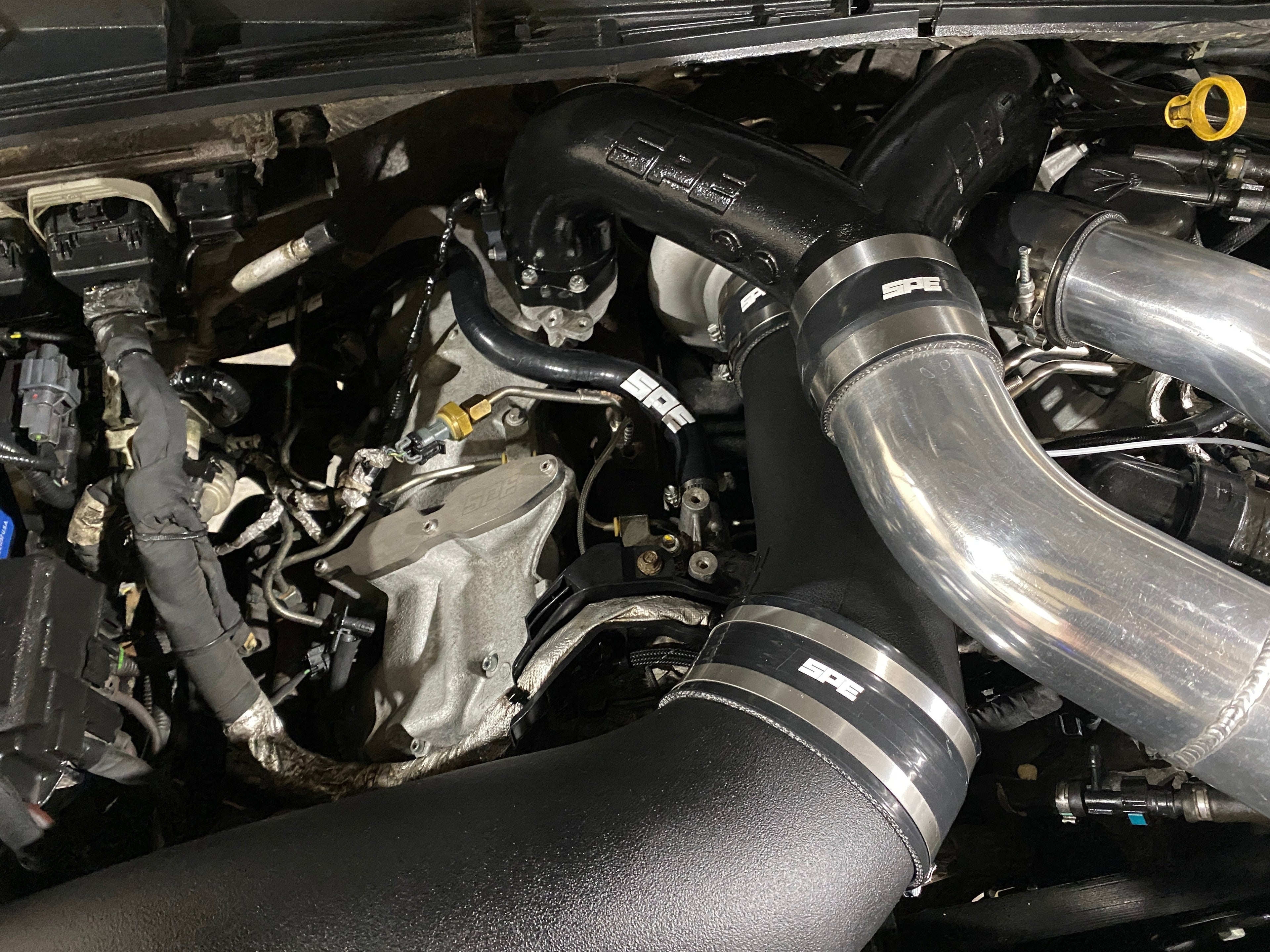 SPE Motorsport 2011–2026 6.7L Powerstroke Intake Piping Kit – Custom Powder Coated