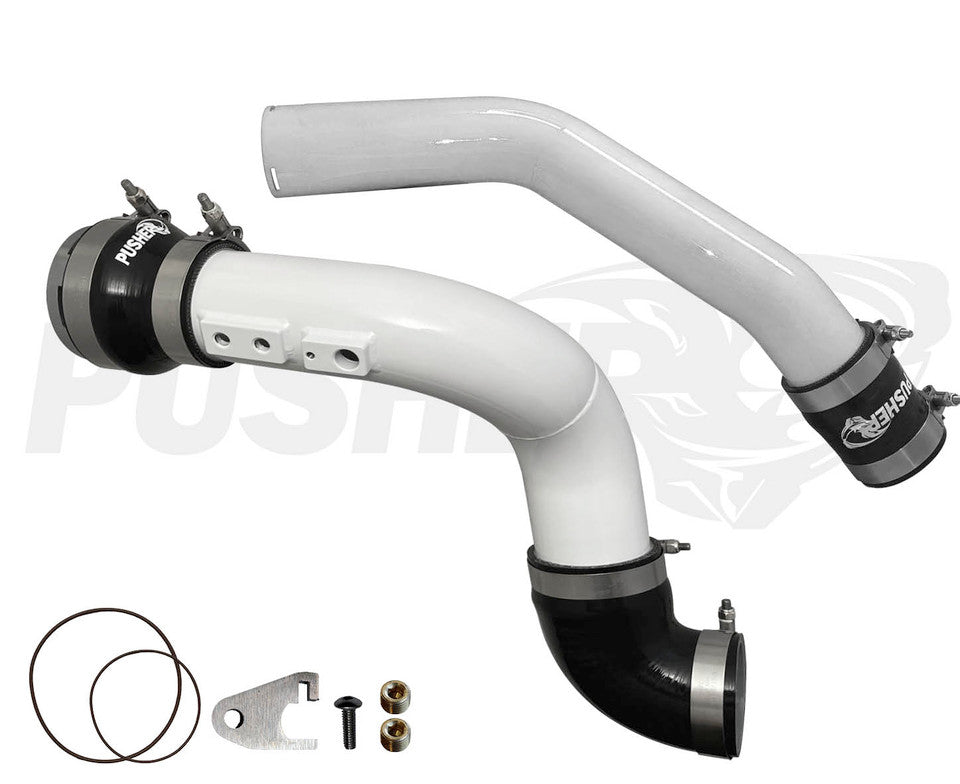 Pusher 3" Hot & Cold Side Charge Tubes for 2017-2022 Ford F250/350 6.7L Powerstroke w/ Throttle Valve Adapter