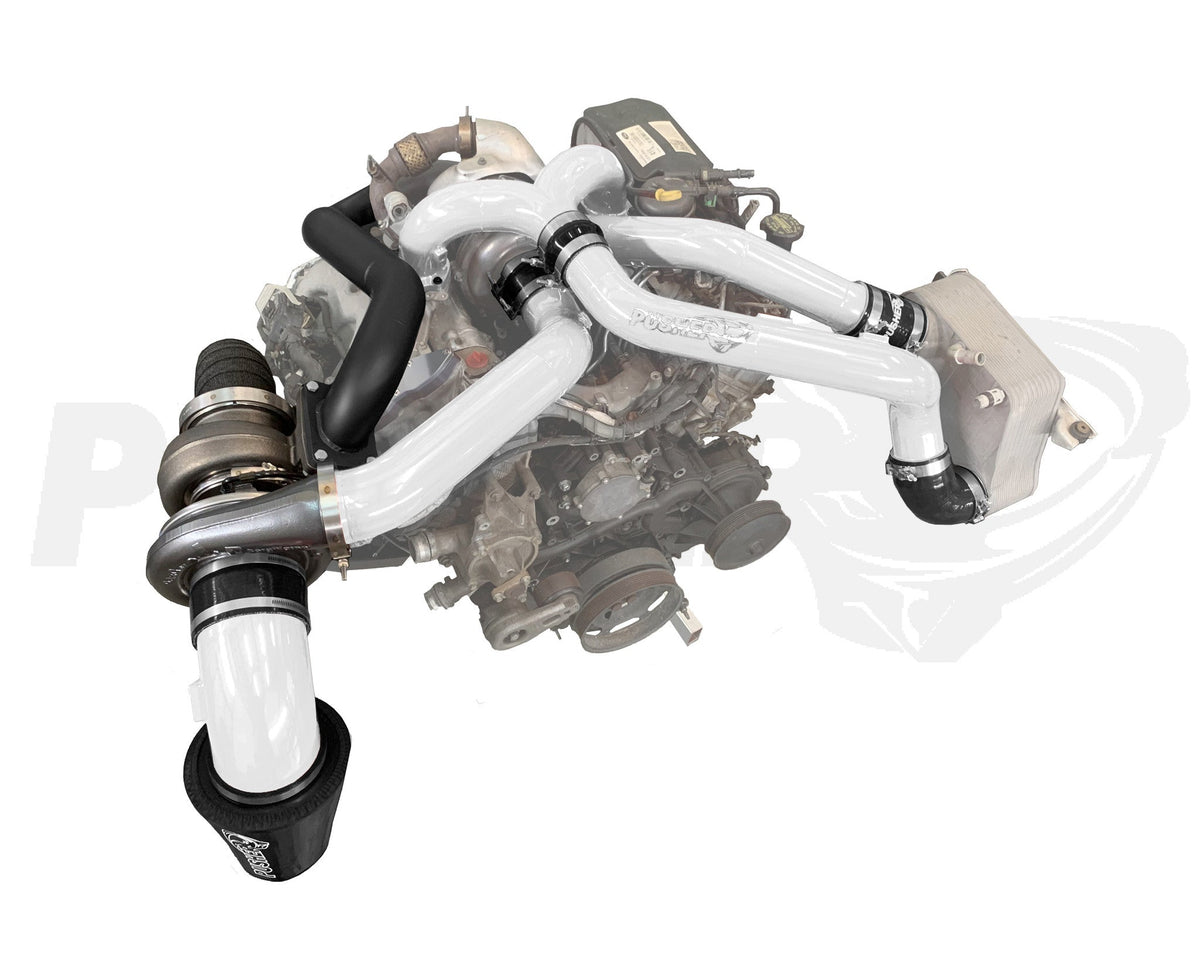 Pusher F5 Compound Turbo & Intake System 2017-19 Ford F250/350 6.7L Powerstroke