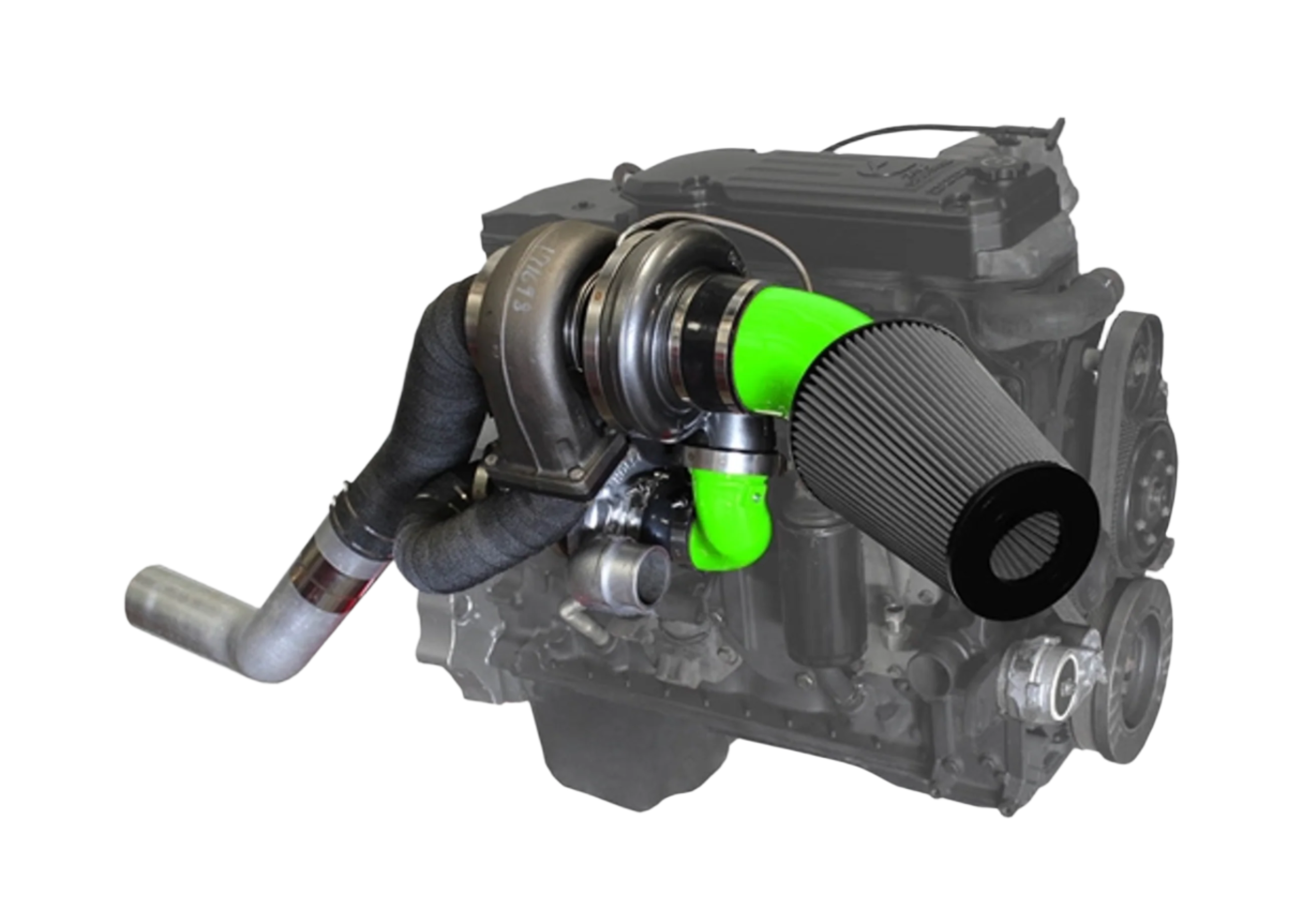 Pusher High Mount Compound Turbo System for 2007.5-2009 Dodge Ram 6.7L Cummins Trucks