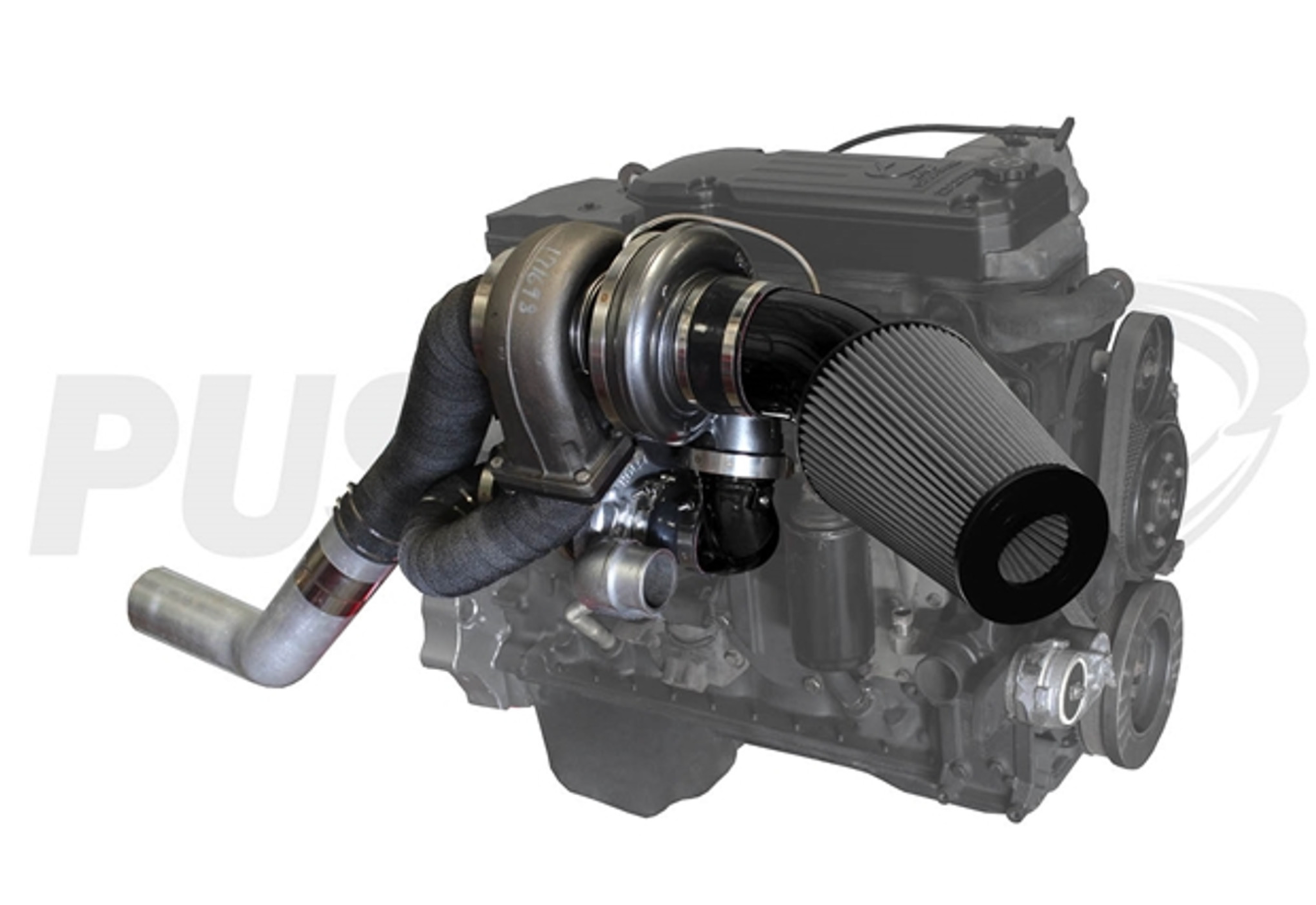 Pusher High Mount Compound Turbo System for 2007.5-2009 Dodge Ram 6.7L Cummins Trucks