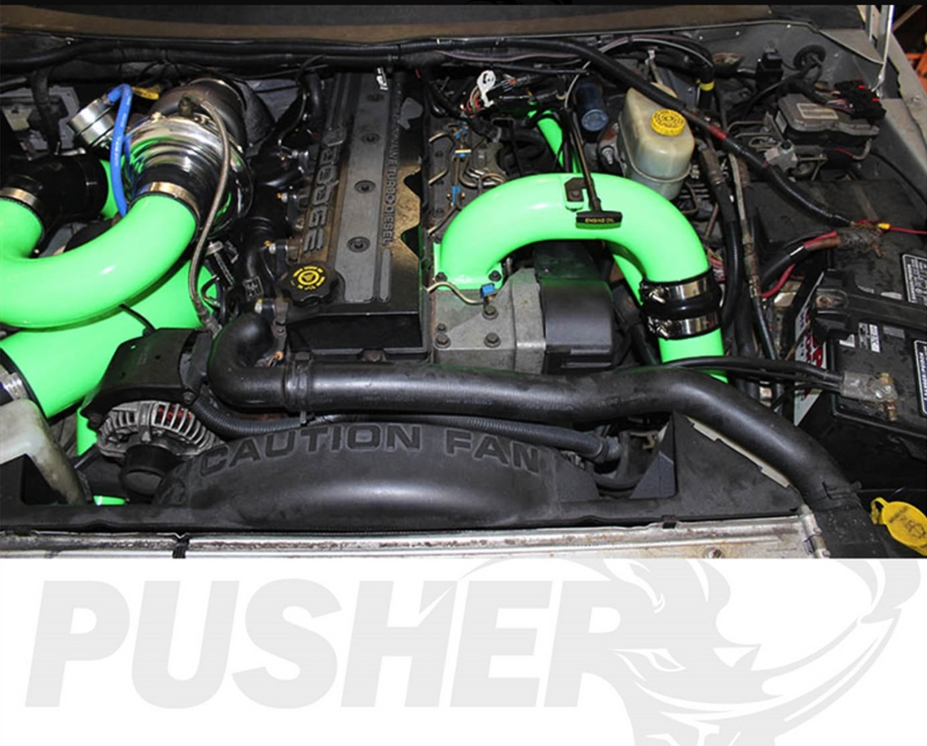 Pusher 3.5" MEGA Intake System with Cross-Air 1998.5-2002 Dodge Cummins
