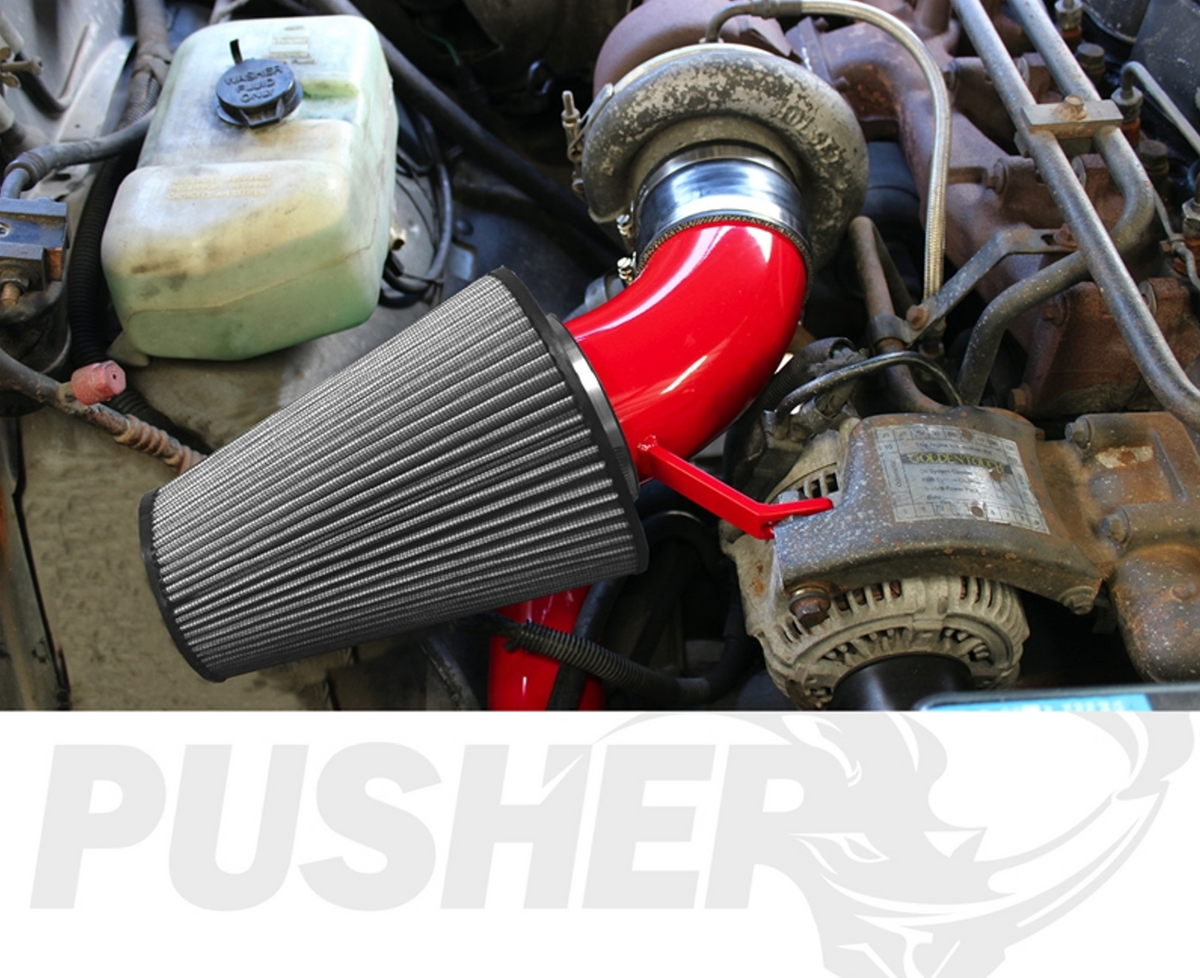 Pusher Front Mount Cold Air Intake System for 1989-1991 Dodge Cummins
