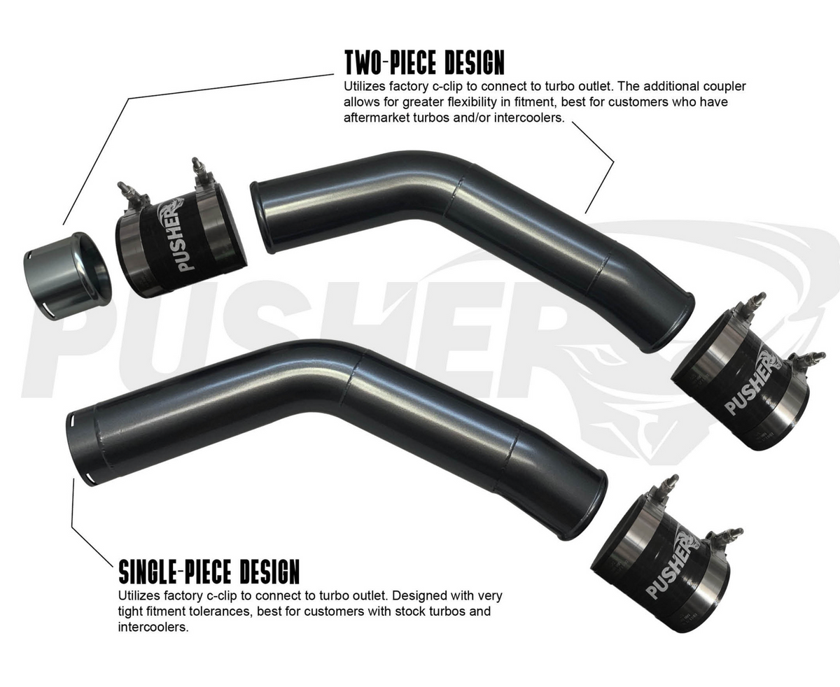 Pusher HD 3" Hot Side Charge Tube for 2011-14 Ford F250/350 6.7L Powerstroke