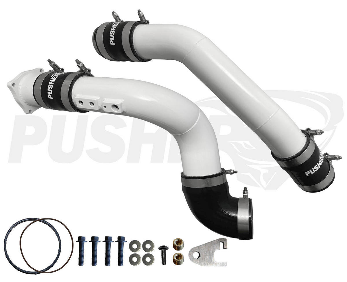 Pusher 3" Hot & Cold Side Charge Tubes for 2011-14 Ford F250/350 6.7L Powerstroke w/ Throttle Valve Replacement