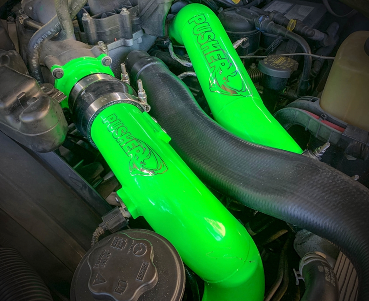 Pusher 3" Hot & Cold Side Charge Tubes for 2011-14 Ford F250/350 6.7L Powerstroke w/ Throttle Valve Replacement