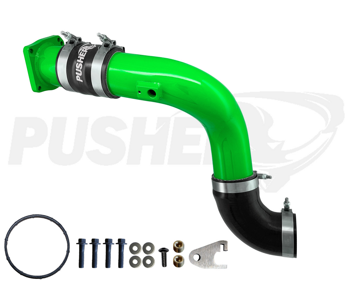 Pusher HD 3" Cold Side Charge Tube for 2011-16 Ford F250/350 6.7L Powerstroke w/ Throttle Valve Replacement