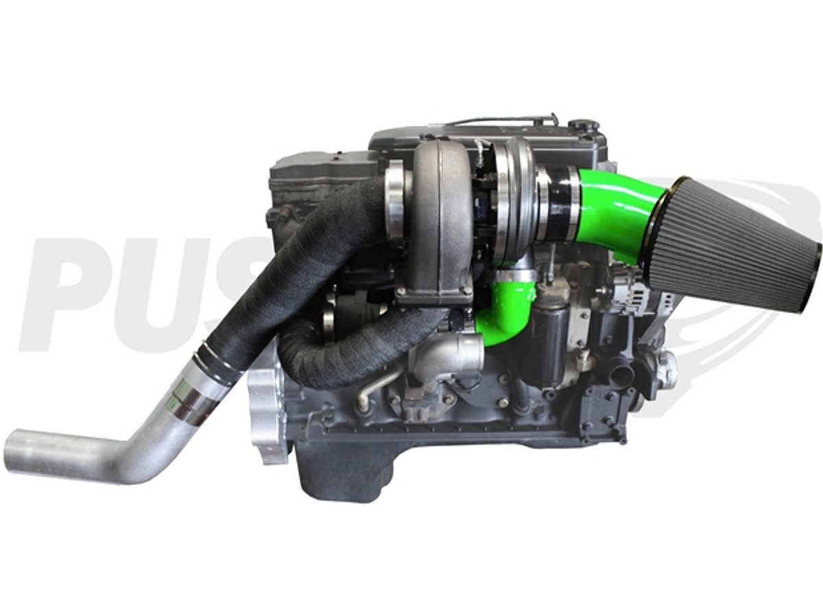 Pusher High Mount Compound Turbo System for 2013-2018 Dodge Ram 6.7L Cummins Trucks