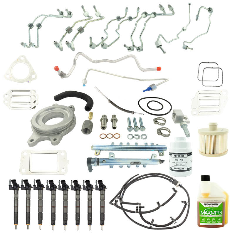 Industrial Injection 11-16 Duramax 6.6L LML Bosch Disaster Kit w/ CP3 Conversion WITHOUT CP3*