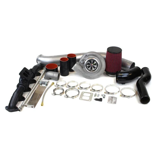 Dodge S300 SX-E 66/74 Single Turbo Kit For 03-07 5.9L Cummins .91 AR Industrial Injection