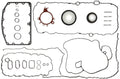 Cs54886 Lower End Gasket Set 11-14 6.7 Powerstroke